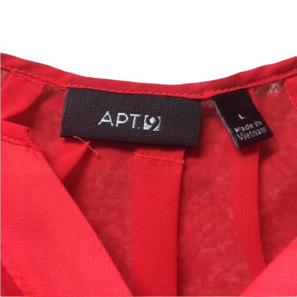 Apt 9 Red Blouse - Picture 3 of 8